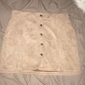 Brown/tan  suede skirt
